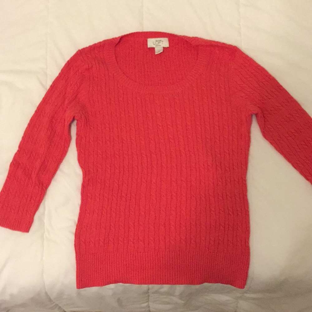 NWOT Loft cable-knit sweater
